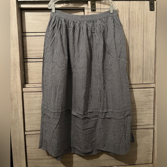 GAP X DOEN Gingham Midi Skirt - Picture 2 of 3